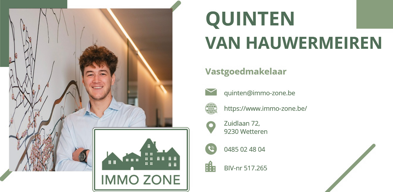 Quinten Van Hauwermeiren, vastgoedmakelaar bij Immo Zone